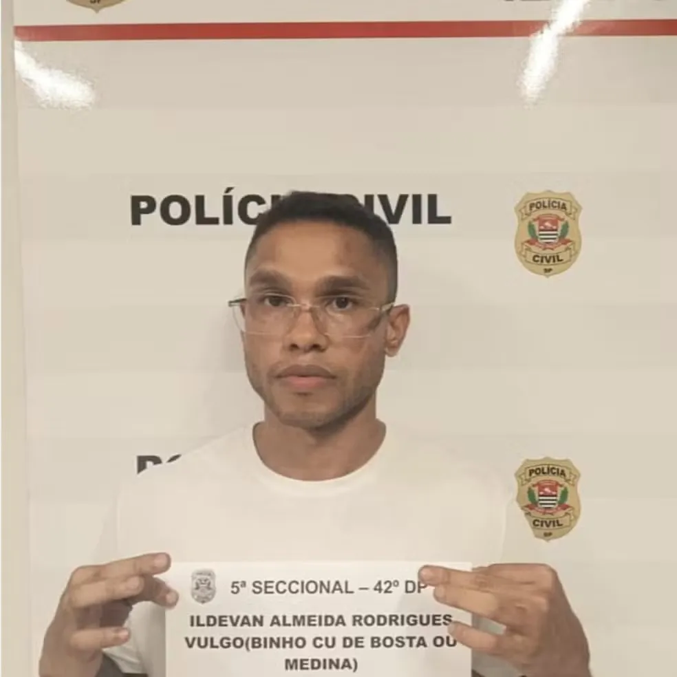 Ildevan Almeida Rodrigues foi preso em São Paulo