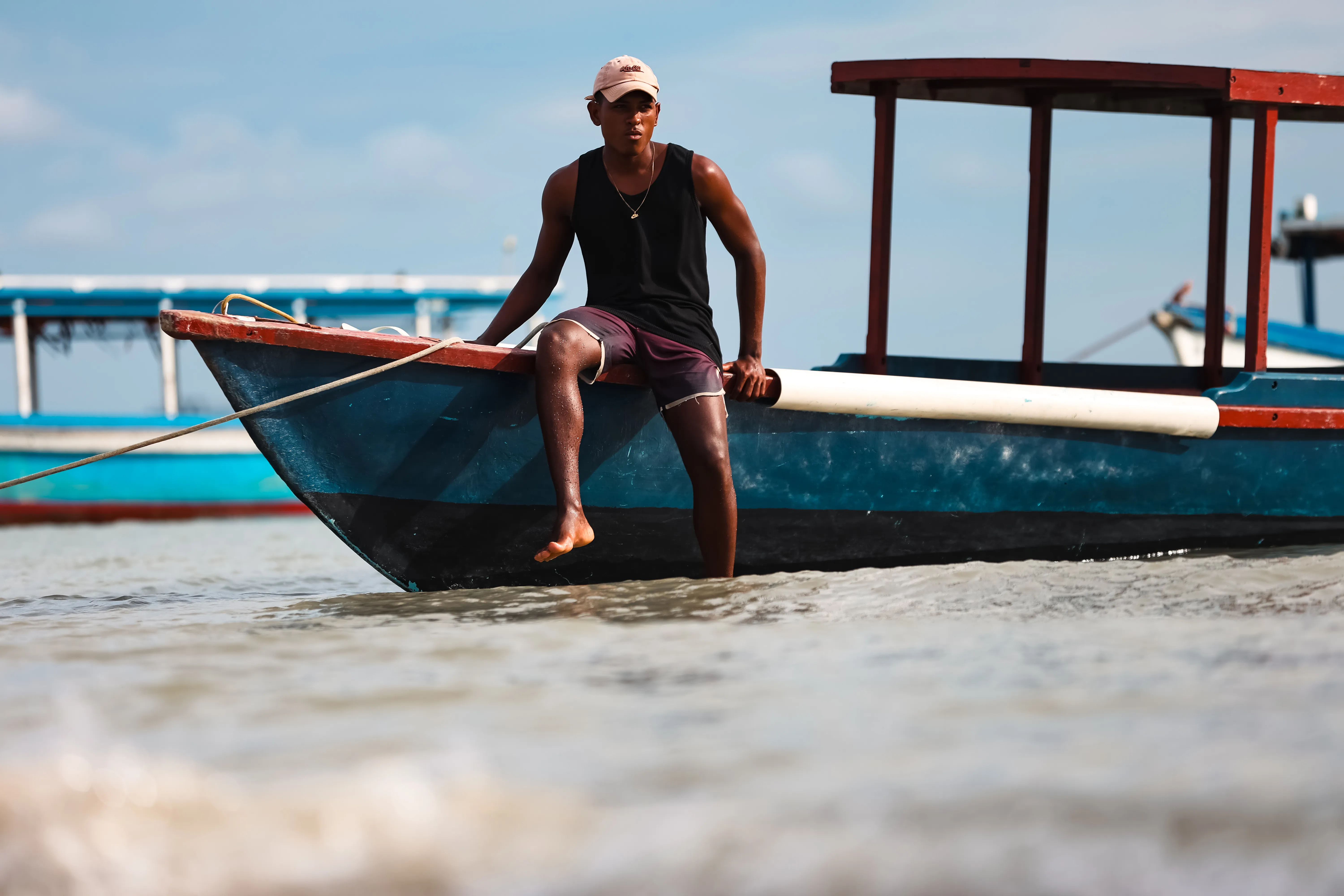 Alexsander Xavier, de 19 anos, barqueiro em São Tomé de Paripe e Ilha de Maré