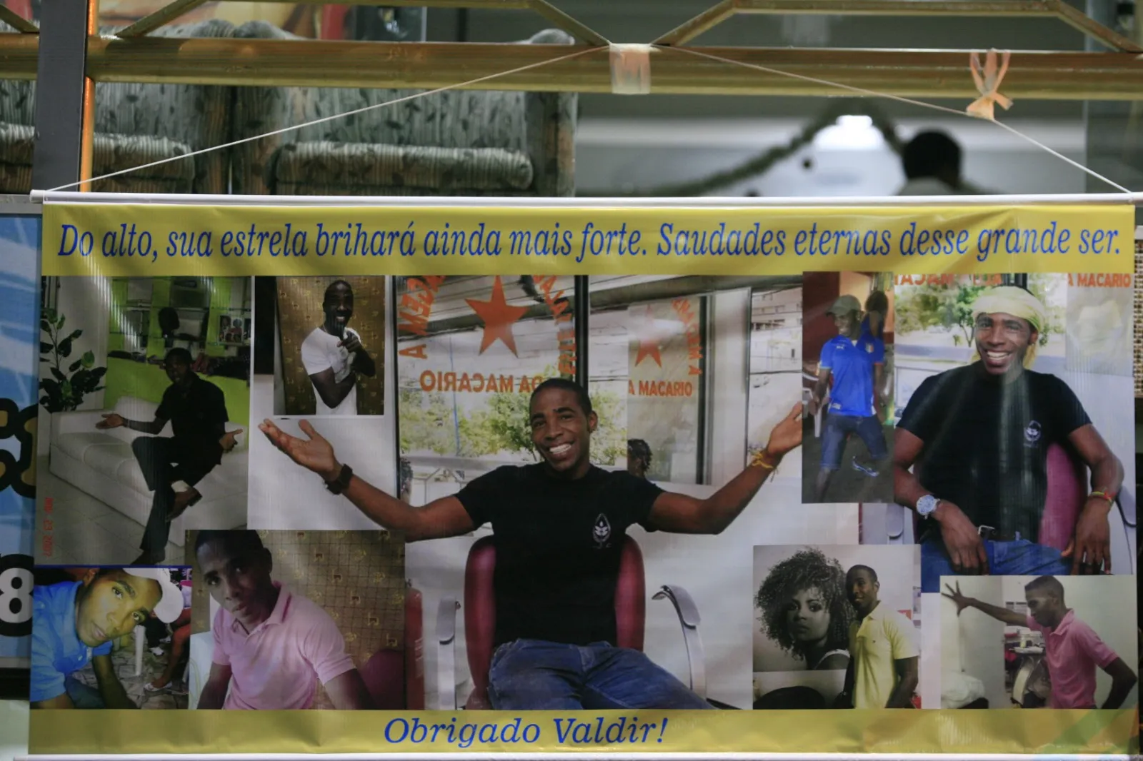 Homenagem para o ex-cabeleireiro Valdir Macário, morto em 2016, na Avenida Vasco da Gama