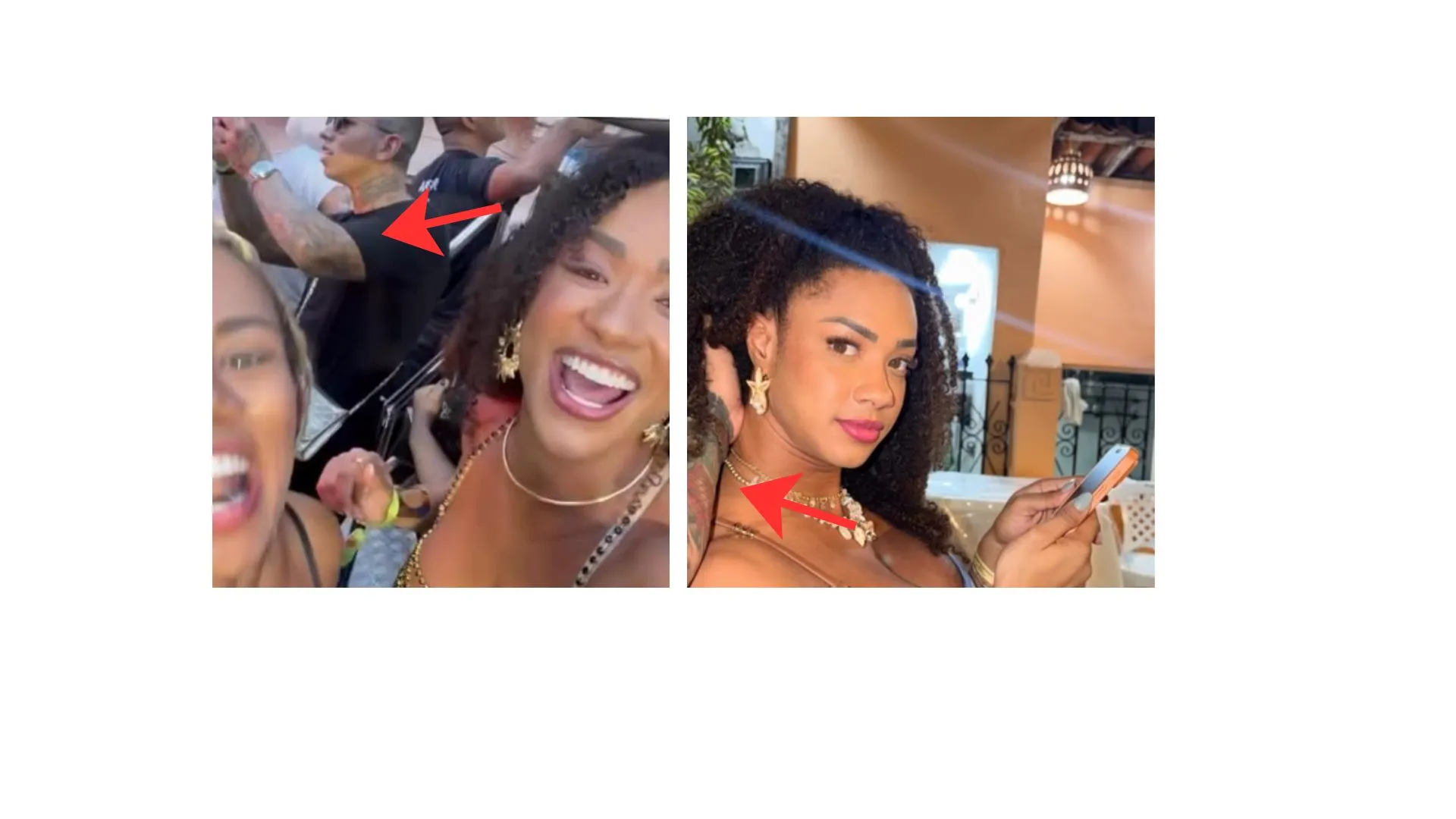 Tatuagem de Léo Fontes é muito parecida com a do braço que aparece no Story de Aline