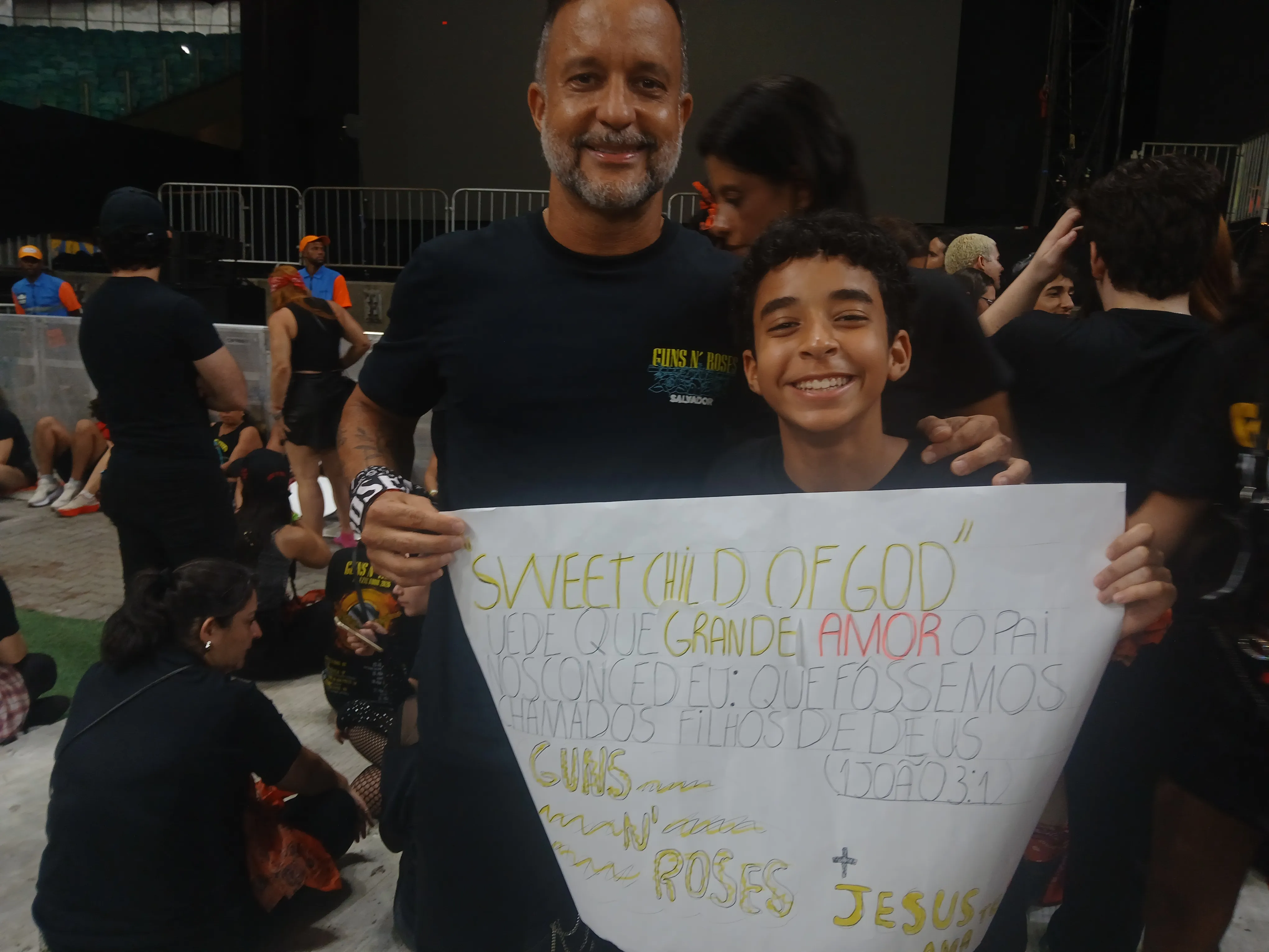 Fábio Pera e o filho Gustavo