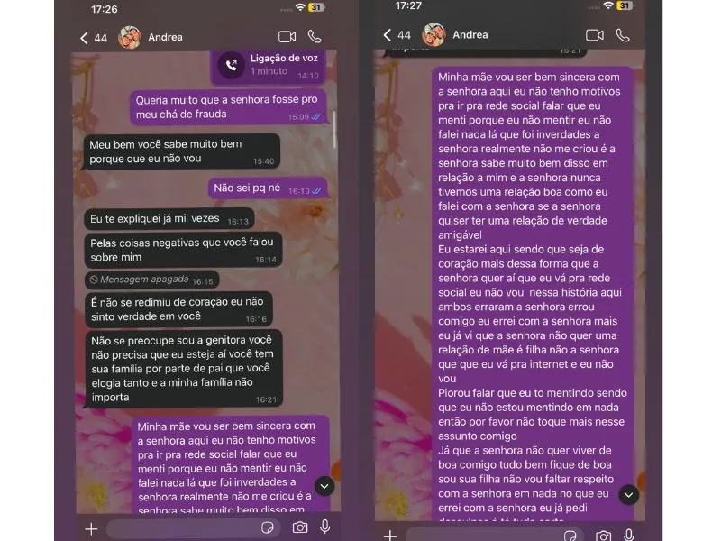 Imagem ilustrativa da imagem Irmã de Sthe Matos detona a mãe e expõe descaso: "Desfez de mim"