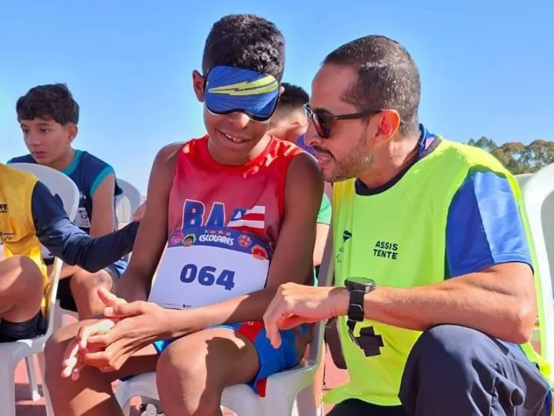 Davy é deficiente visual e treina no Centro de Referência Paralímpico de Salvador