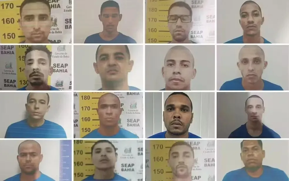 16 detentos que escaparam da unidade