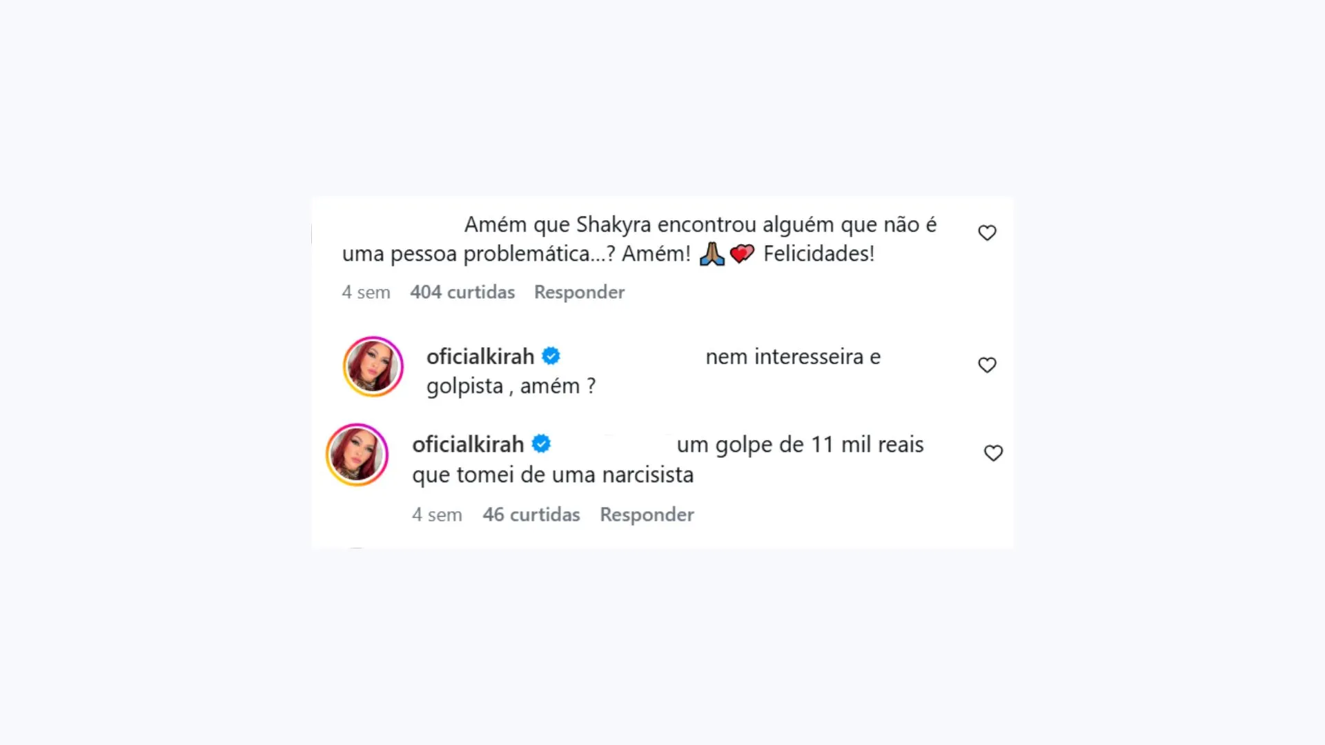 Imagem ilustrativa da imagem Kirah Menezes se casa e provoca ex: "Nem interesseira e golpista"