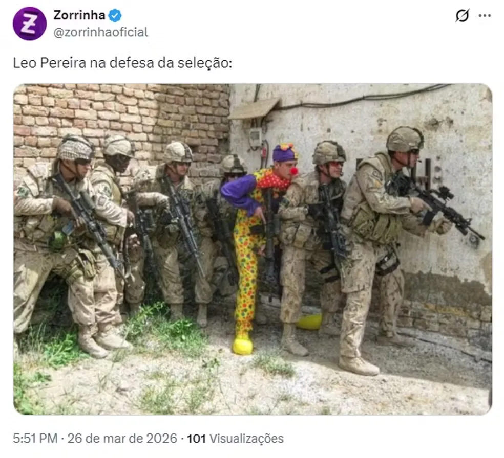 Meme relacionado a Léo Pereira
