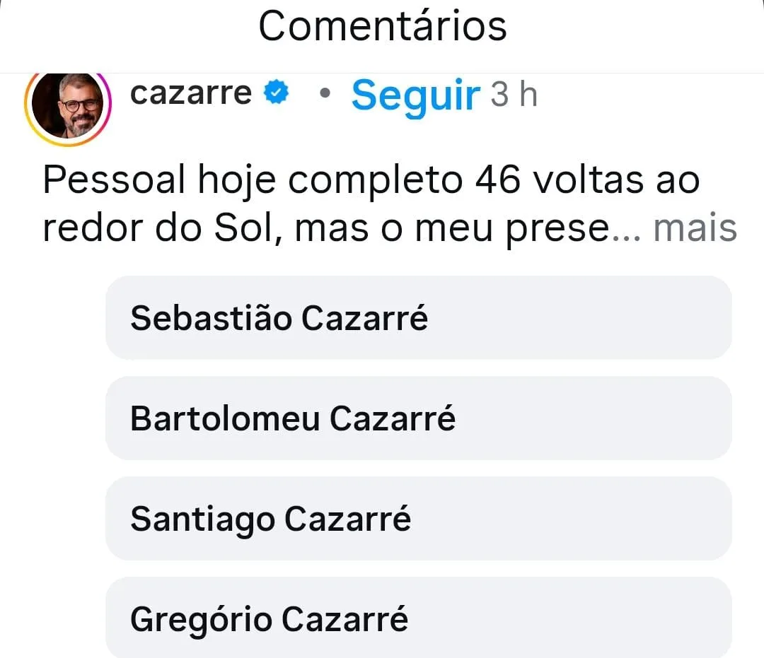 Imagem ilustrativa da imagem Leticia e Juliano Cazarré anunciam chegada do sétimo filho