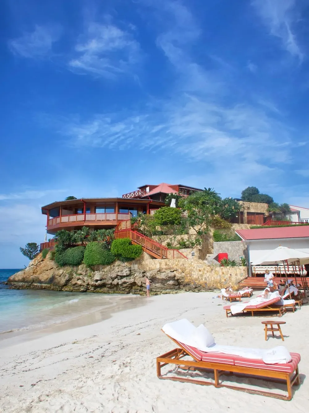 Local em que casal está descansando