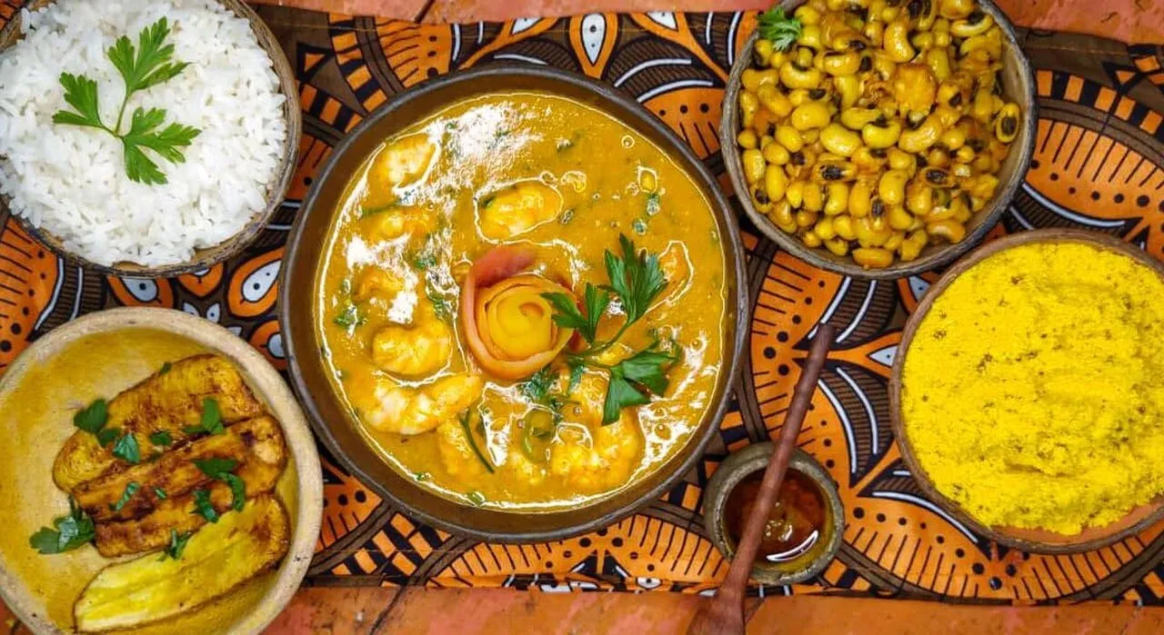 Mesa de comida baiana