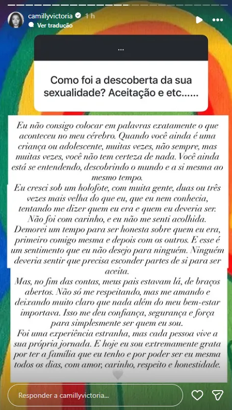 Imagem ilustrativa da imagem "Não me senti acolhida", dispara filha de Xanddy sobre sexualidade