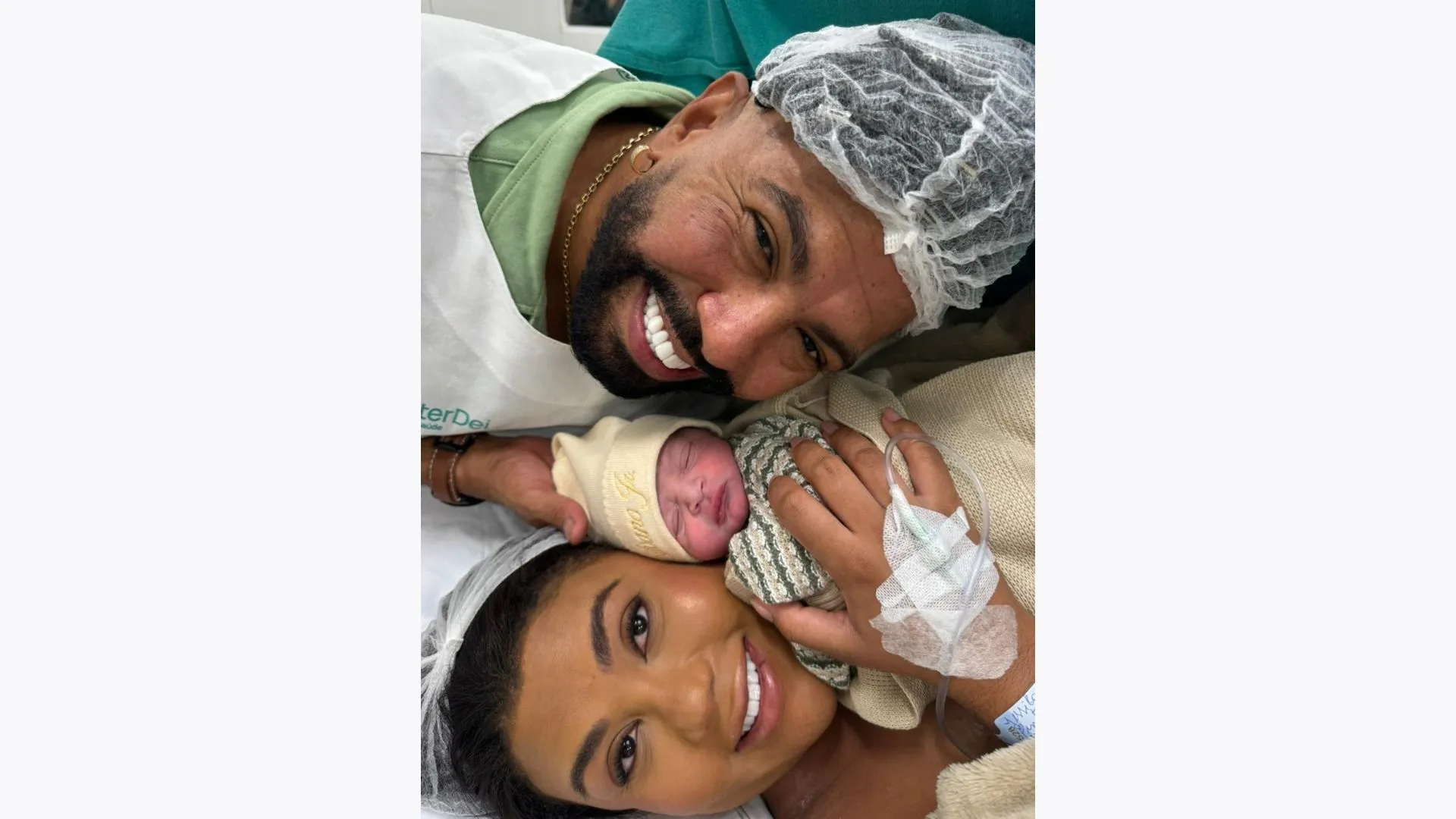 Imagem ilustrativa da imagem Nasce o filho de Silvanno Salles e Jéssica Dandara; veja fotos