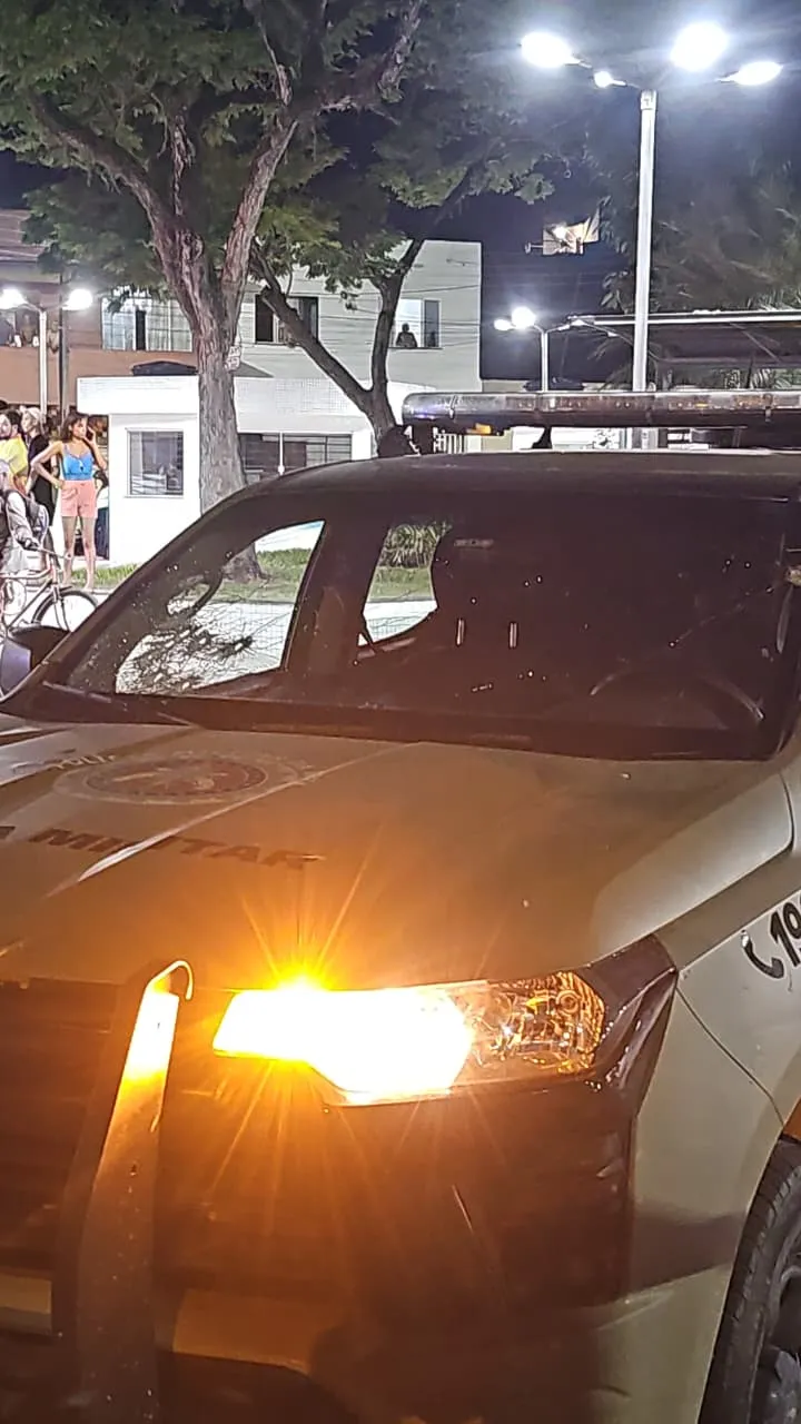 Viatura foi baleada durante a ação