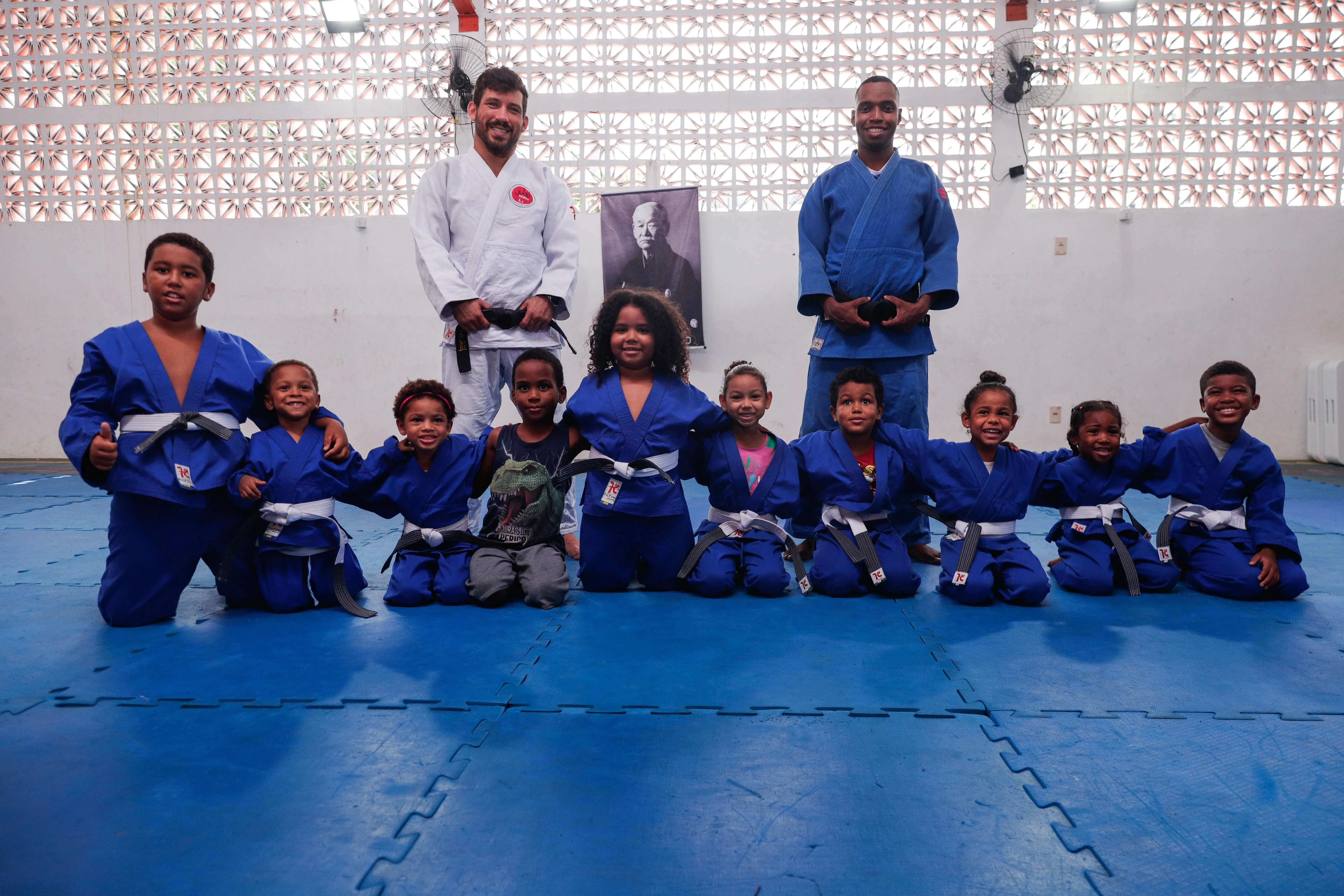 Sensei Elson Carvalho e o professor Danilo Santana em ação