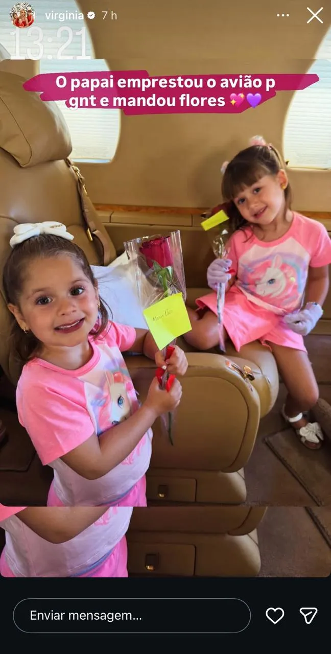 Publicação da influenciadora