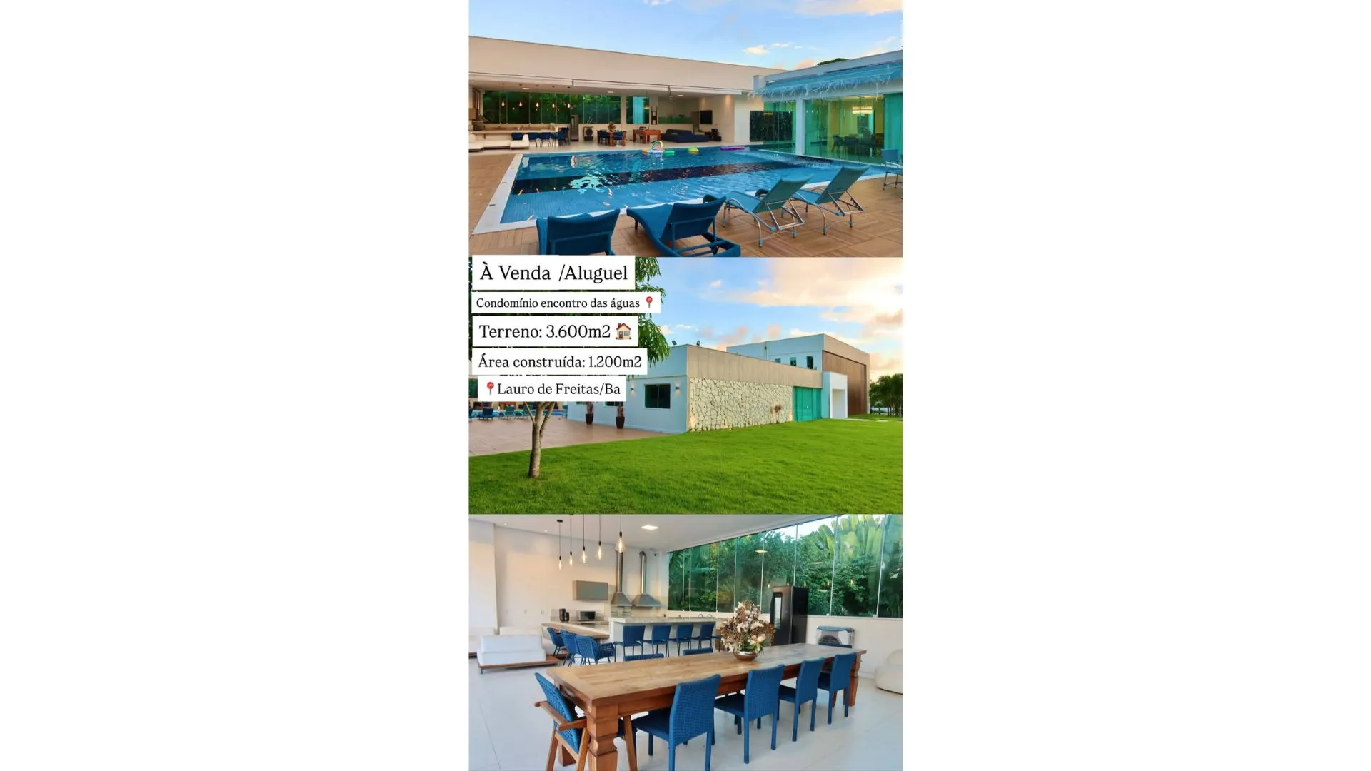 Também é possível alugar a mansão