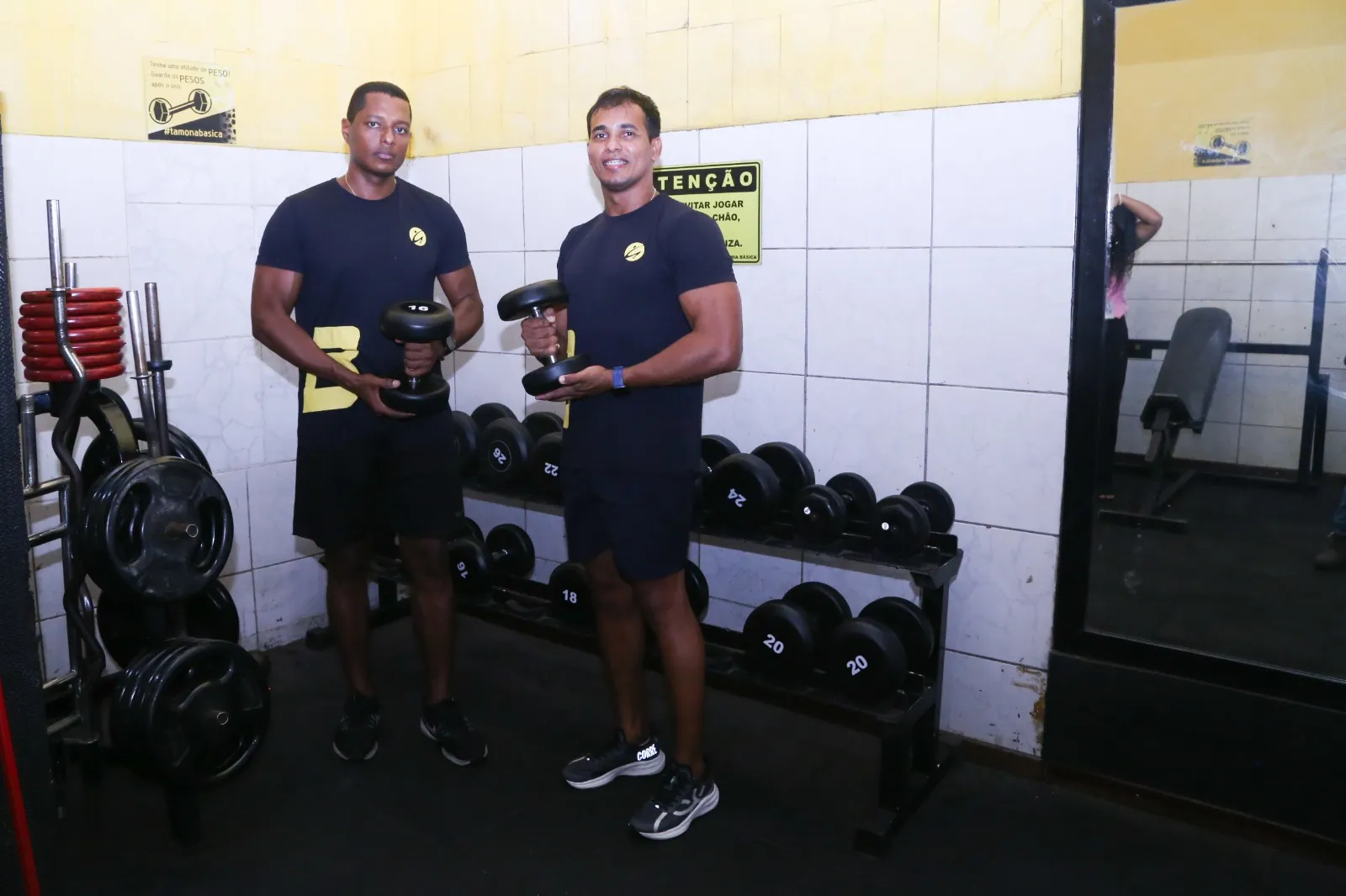 Educadores físicos Bruno e Lucas