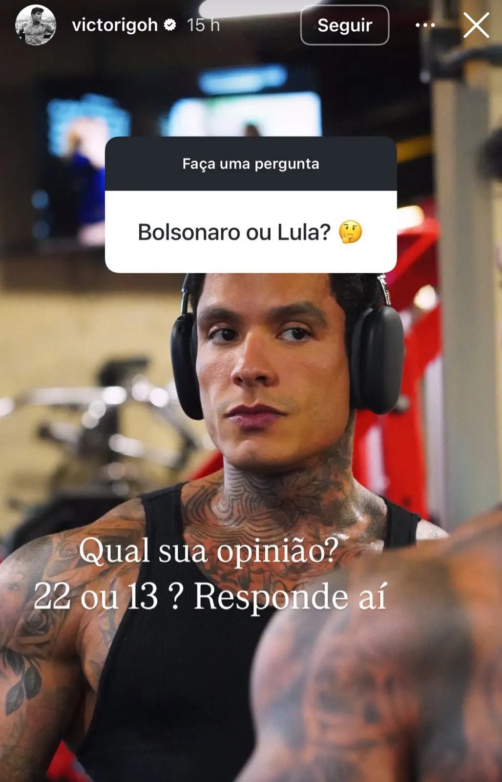 Victor Igoh faz mistério sobre posicionamento político