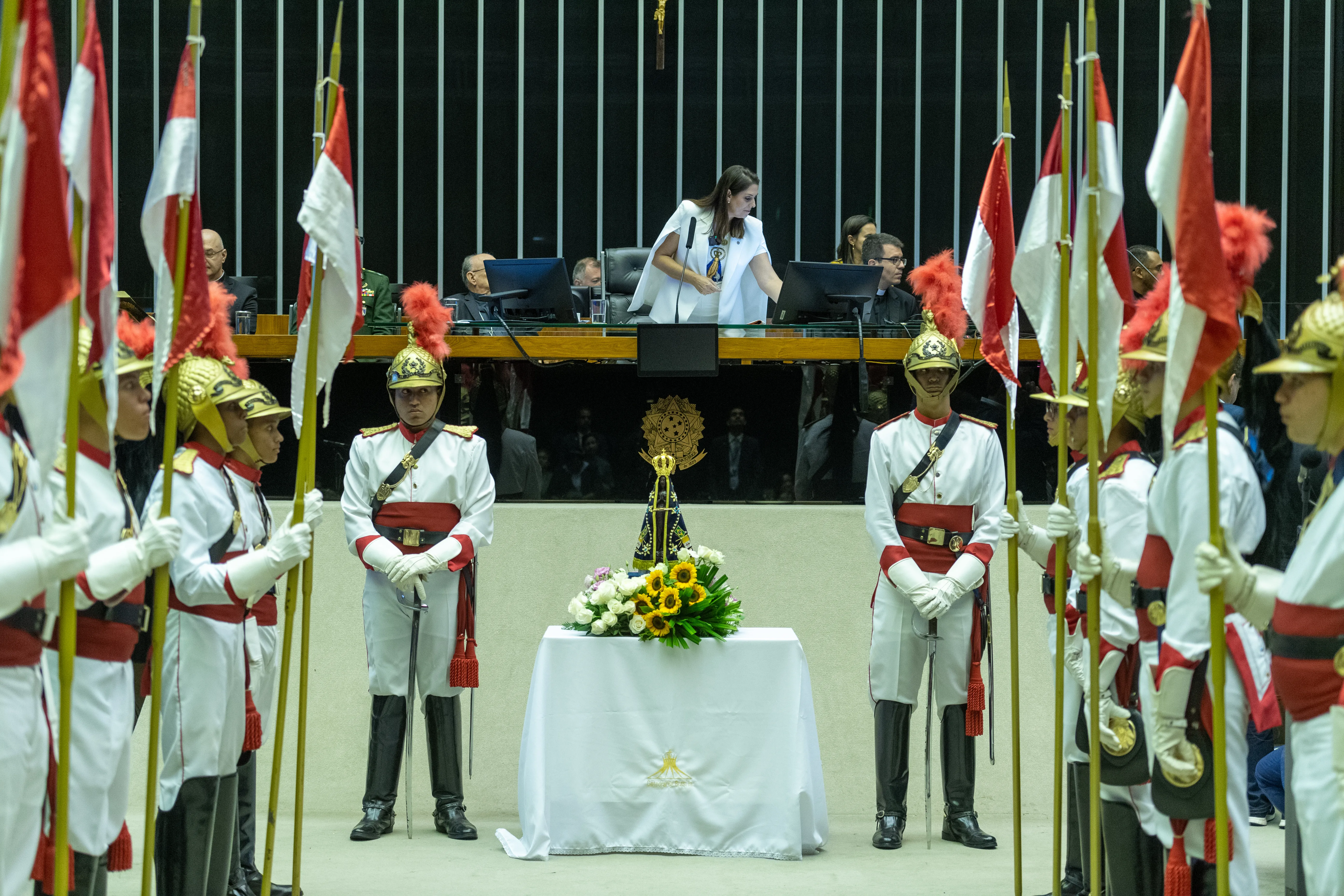 Em uma sessão solene na Câmara dos Deputados, a santa teve posto renovado