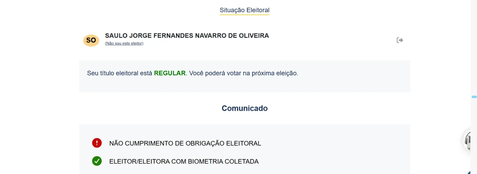 Saiba como está a situação eleitoral de Saulo Fernandes