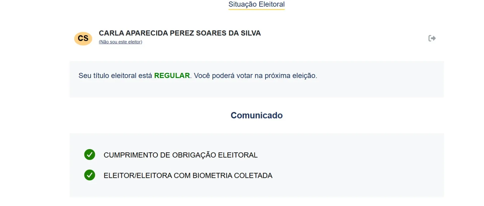 Saiba como está a situação eleitoral  de Carla Perez