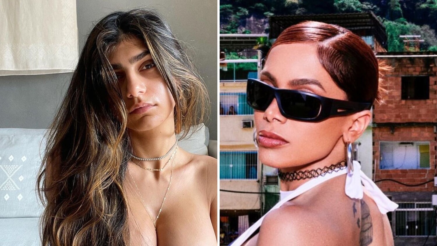 Atriz pornô Mia Khalifa pega ar após Anitta levar prêmio: 