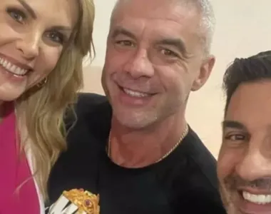 Ana Hickmann, Alexandre Correa e Edu Guedes