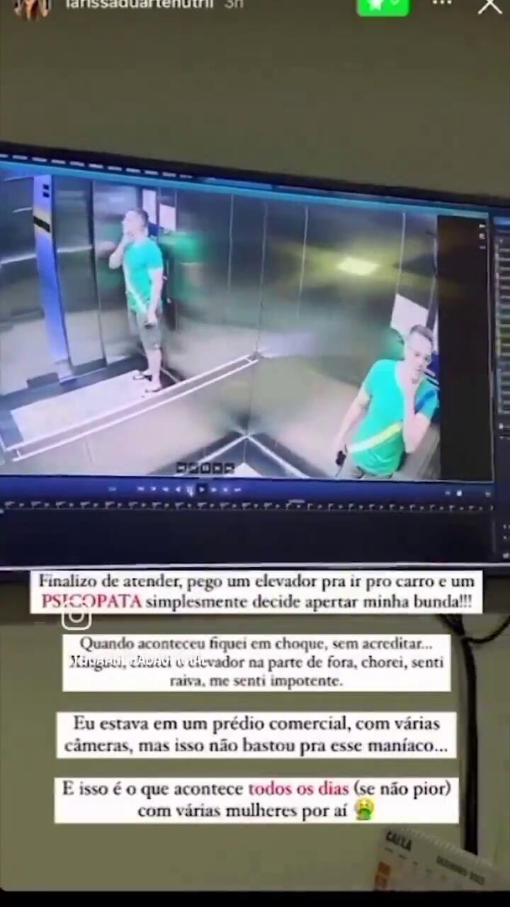 Assediador cara de pau é flagrado apertando bunda nutricionista; veja |  Portal Massa